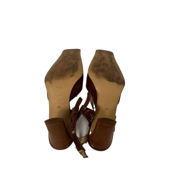 Kor@Kor Leather Strap Pump (Brown/Bronze) - Picture 7 of 7